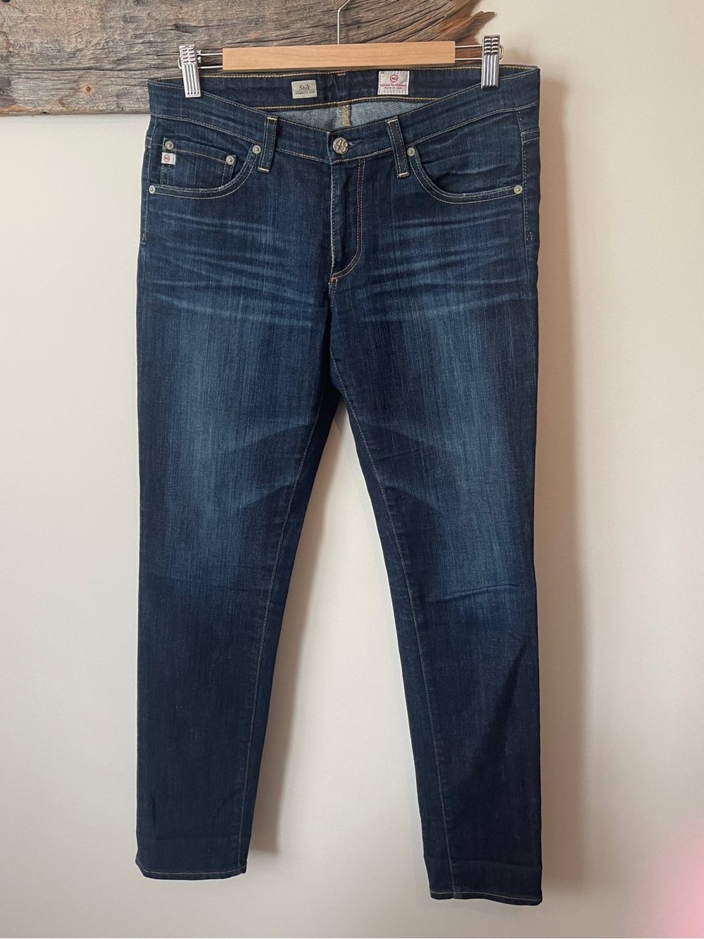 AG Adriano Goldschmied Vintage Dark Wash Cigarette Jean